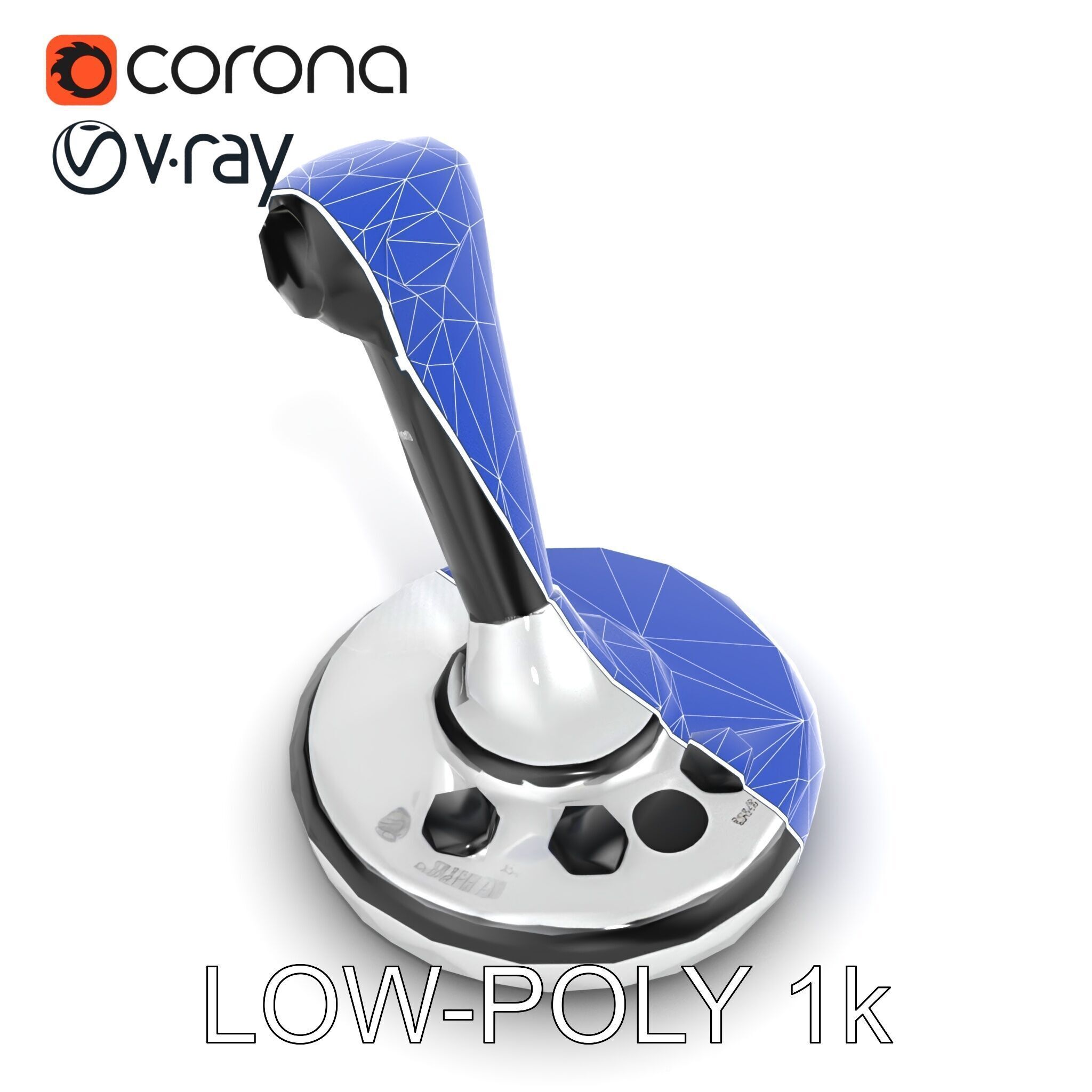 Precision Crane Game Joystick model pack Low-poly 3D model_18