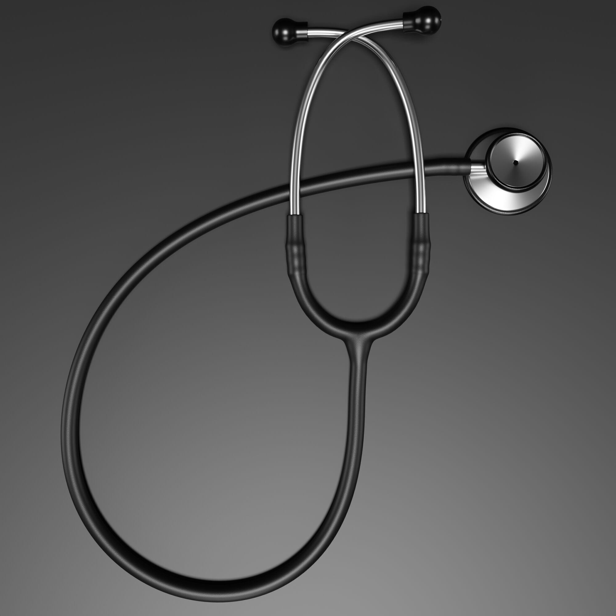 Stethoscope 3D model_1