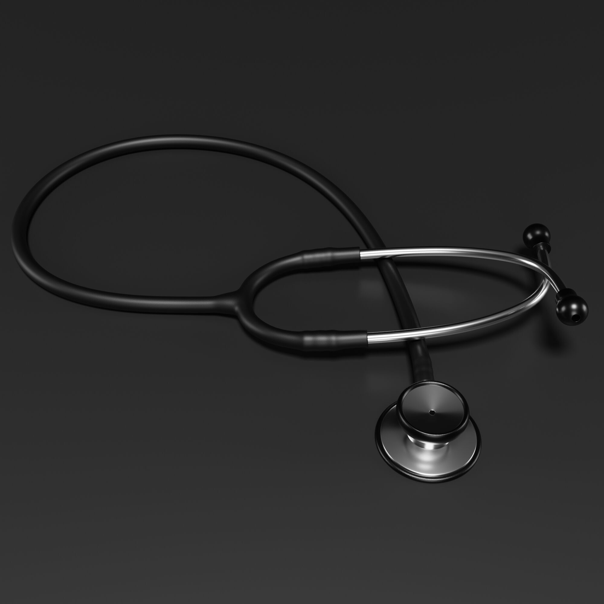 Stethoscope 3D model_8