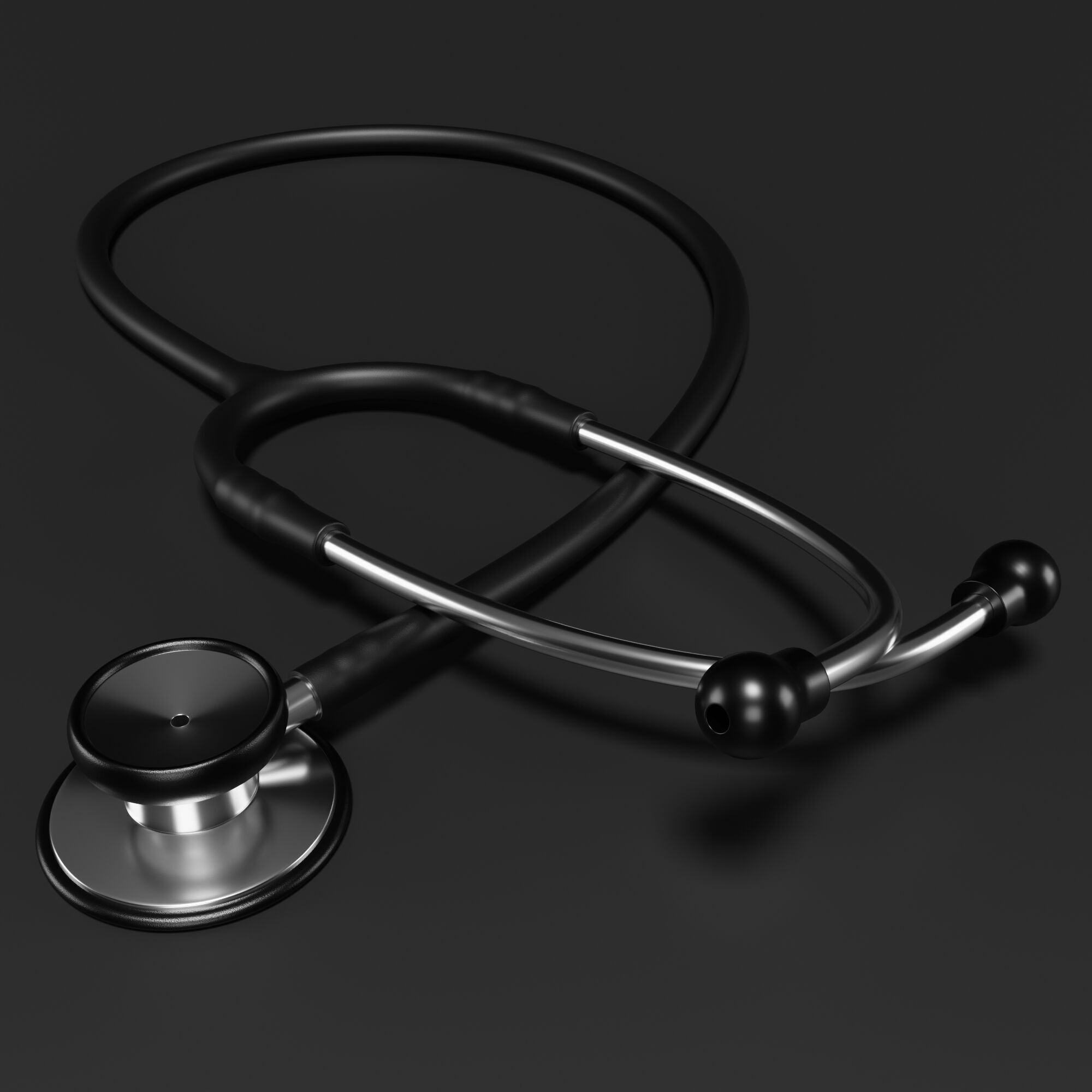 Stethoscope 3D model_7