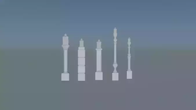 Model Historic Lamp for Interior Design