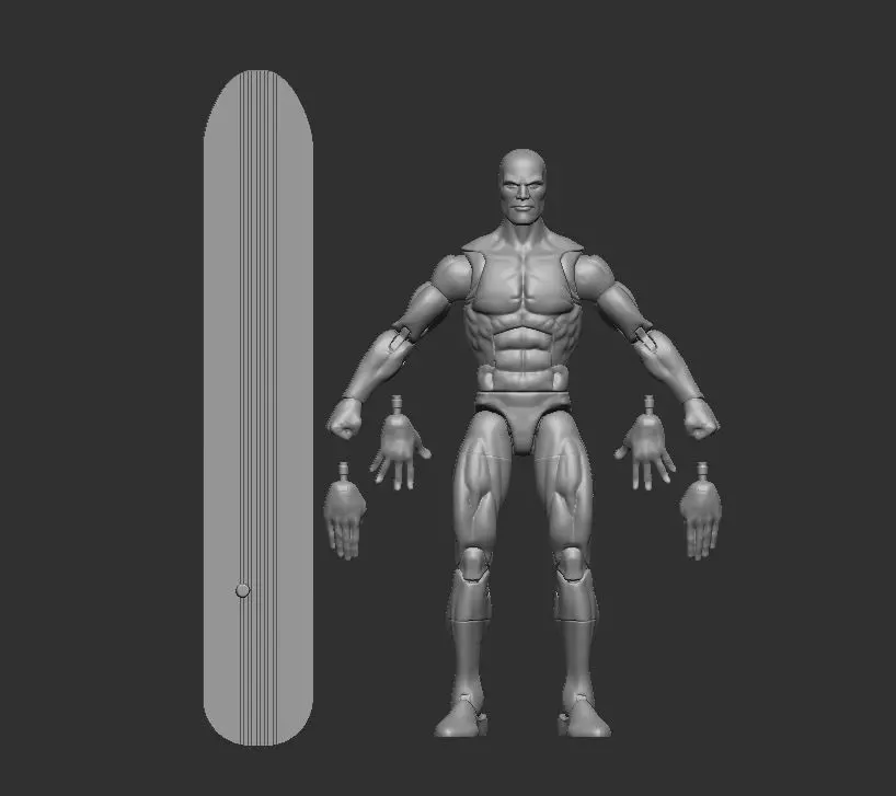 Marvel L Silver Surfer - 3d scanned toy for educational purpose 3D print model_0