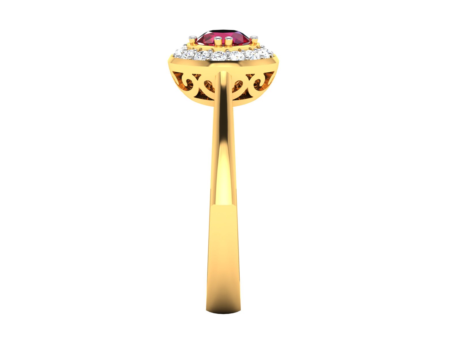 Women Ring Render 3dm STL OBJ FBX Details 3D print model_6