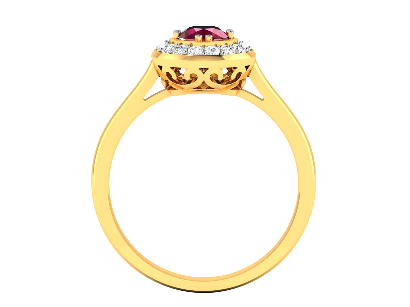 Women Ring Render 3dm STL OBJ FBX Details 3D print model_7