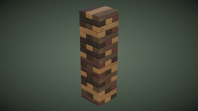 Jenga 3D model