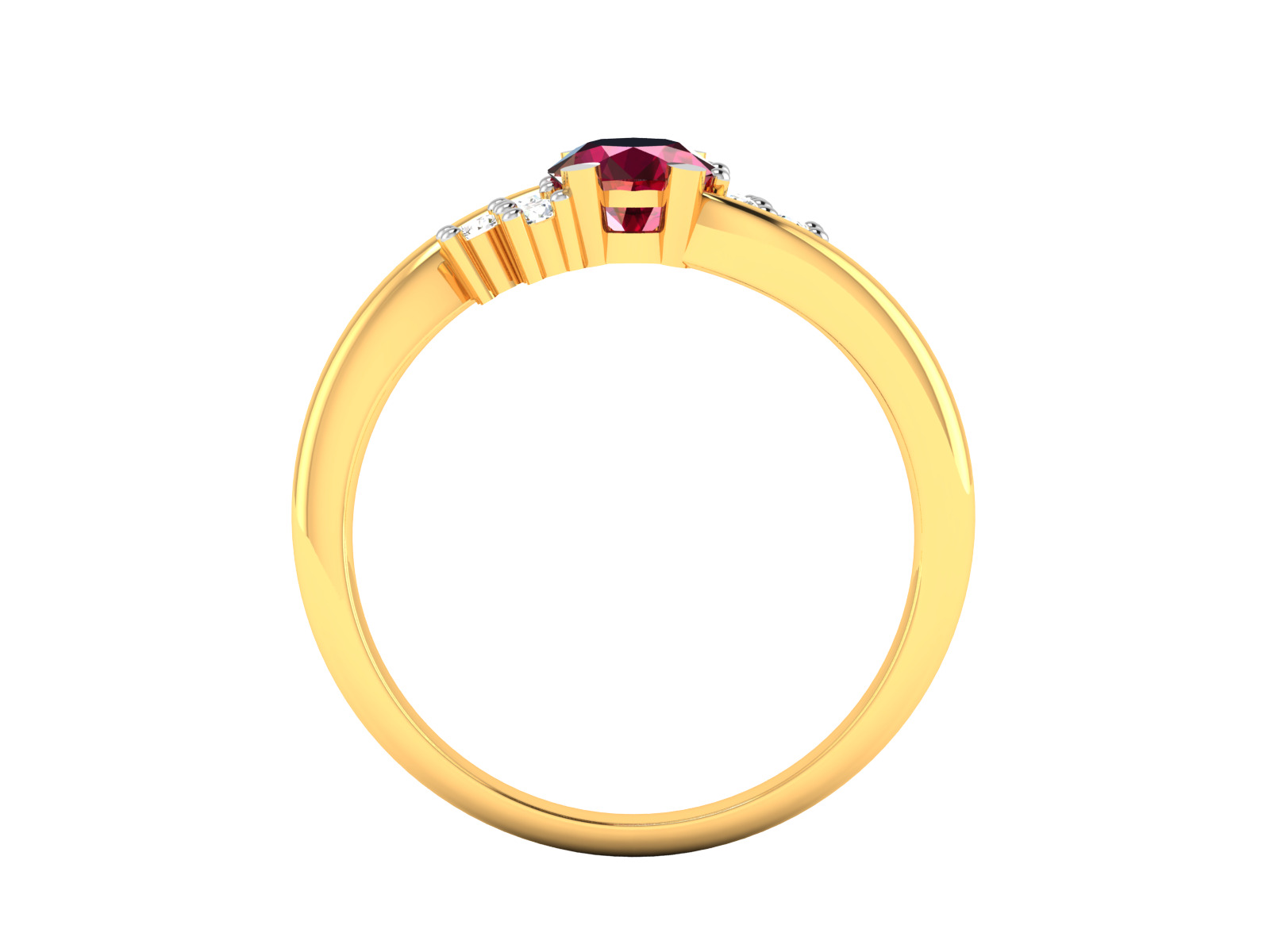 Women Ring Render 3dm STL OBJ FBX Details 3D print model_3