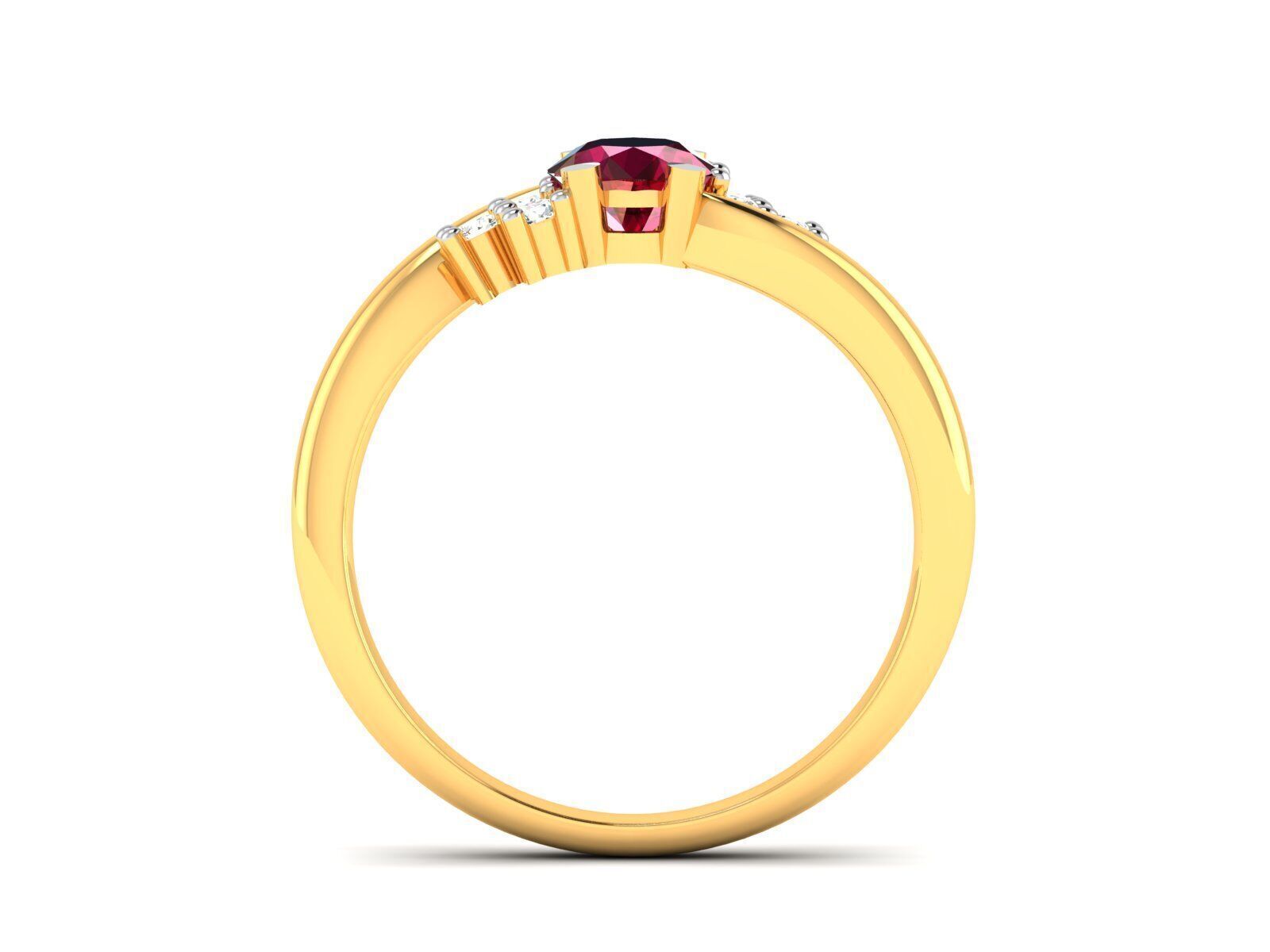 Women Ring Render 3dm STL OBJ FBX Details 3D print model_2