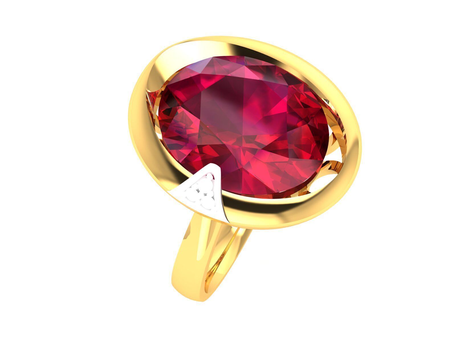 Women Ring  Render 3dm STL OBJ FBX Details 3D print model_6