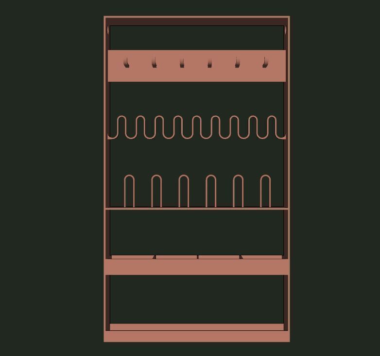 Jewelry Organizer 3D print model_3