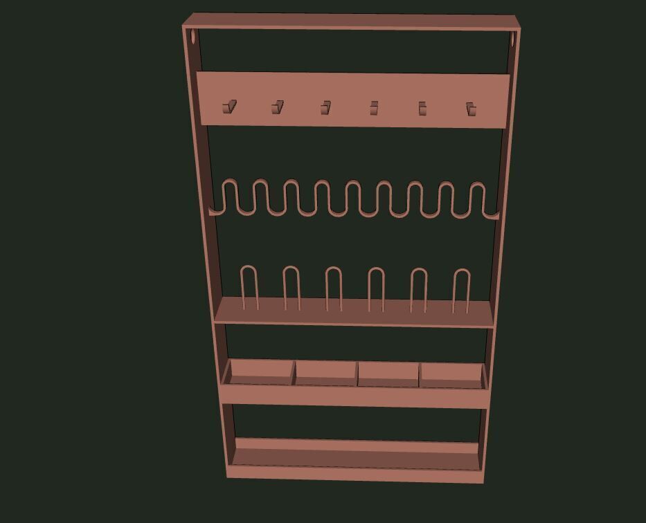 Jewelry Organizer 3D print model_4