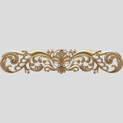Carving ornate gold ornament  3D model