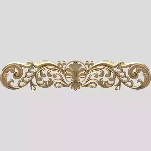 Carving ornate gold ornament 