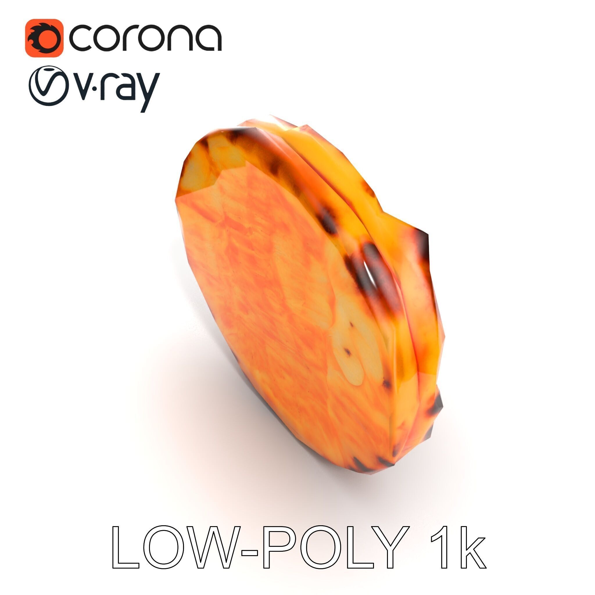 Realistic Margherita Pizza D model pack Low-poly 3D model_24