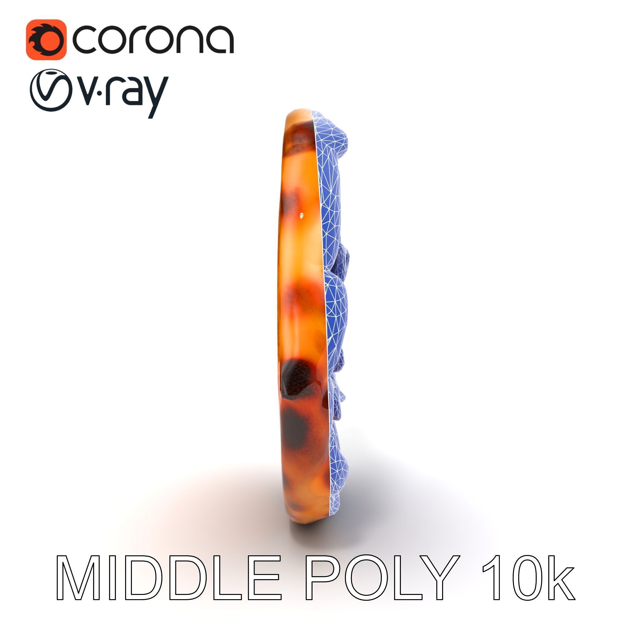 Realistic Margherita Pizza D model pack Low-poly 3D model_12