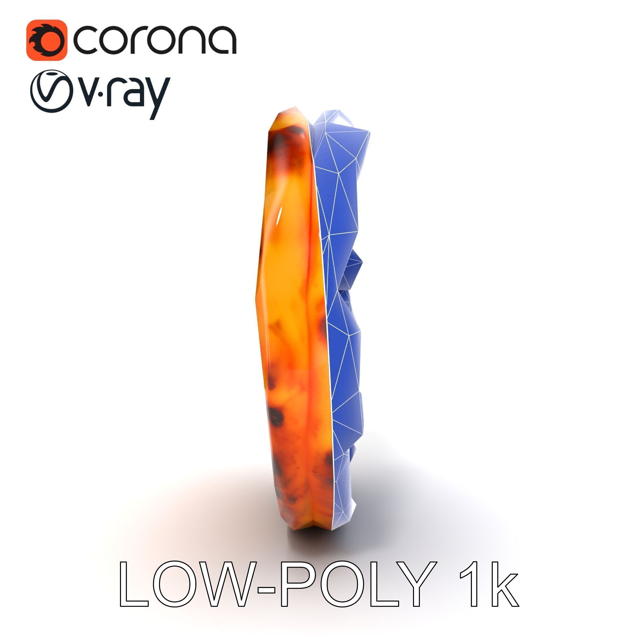 Realistic Margherita Pizza D model pack Low-poly 3D model_17