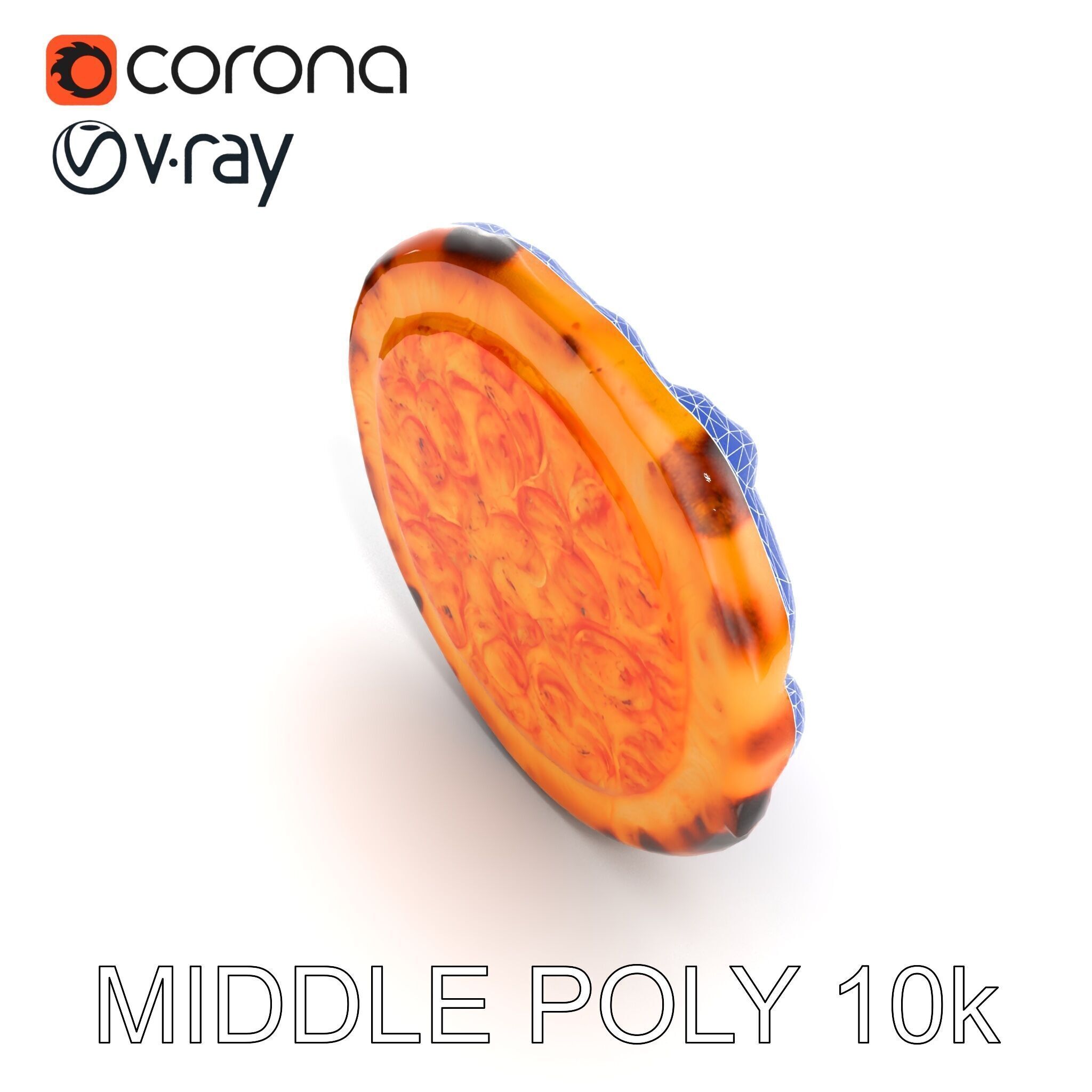 Realistic Margherita Pizza D model pack Low-poly 3D model_22