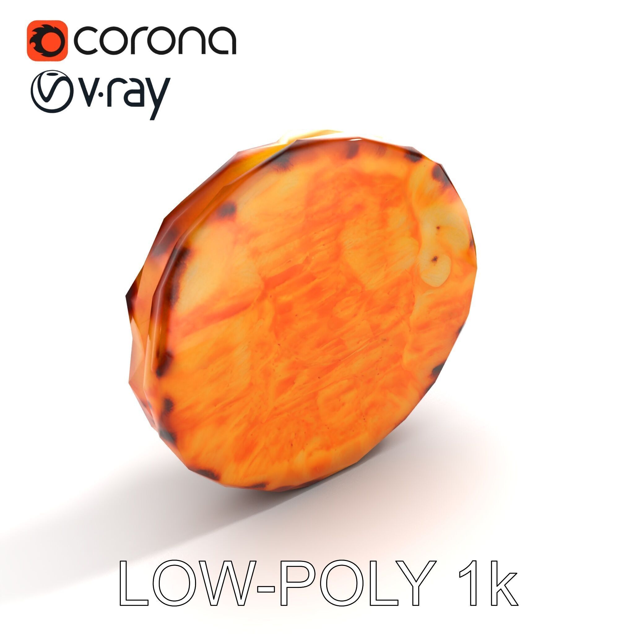 Realistic Margherita Pizza D model pack Low-poly 3D model_9