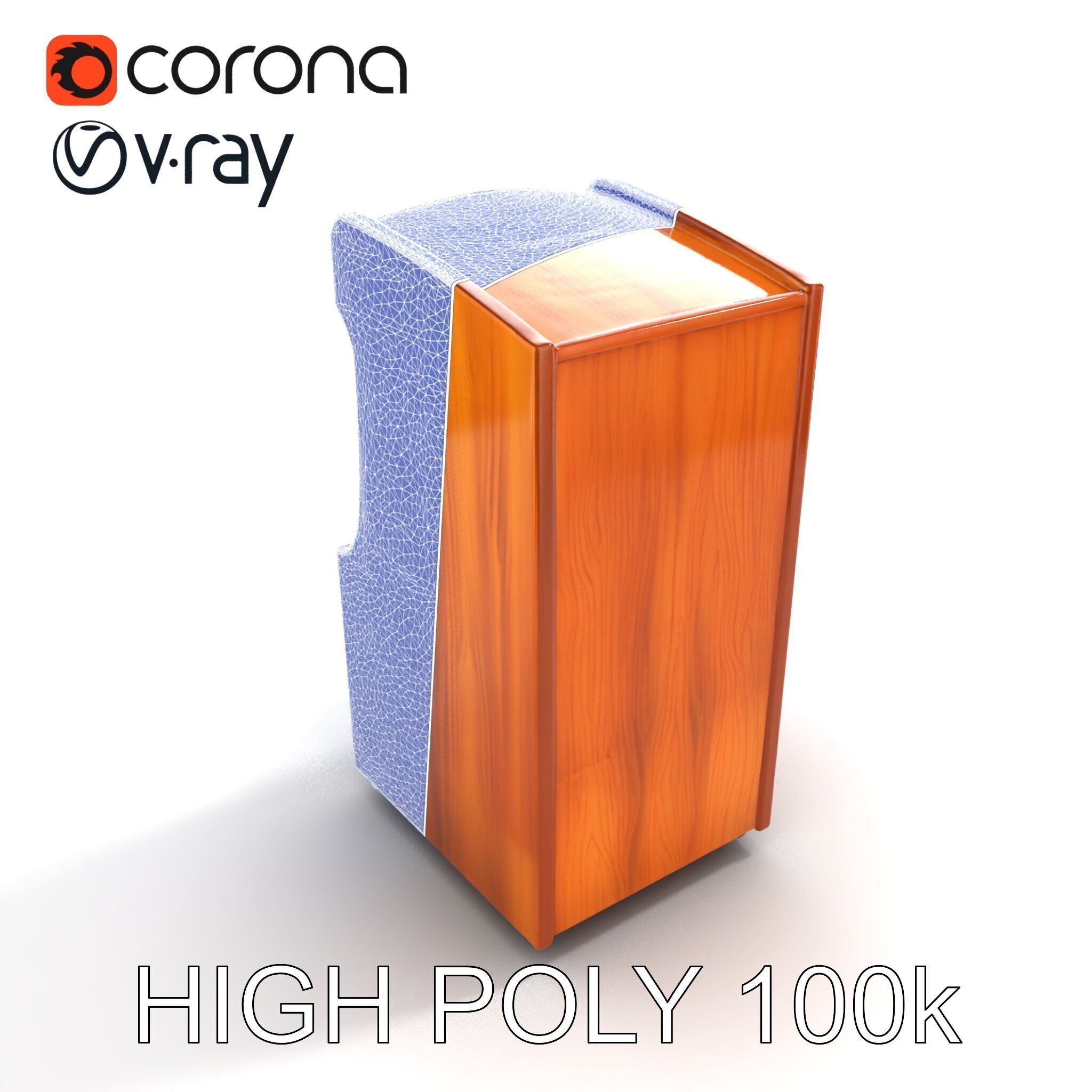 Vibrant SkeeBall Machine Wooden Exterior model pack Low-poly 3D model_20