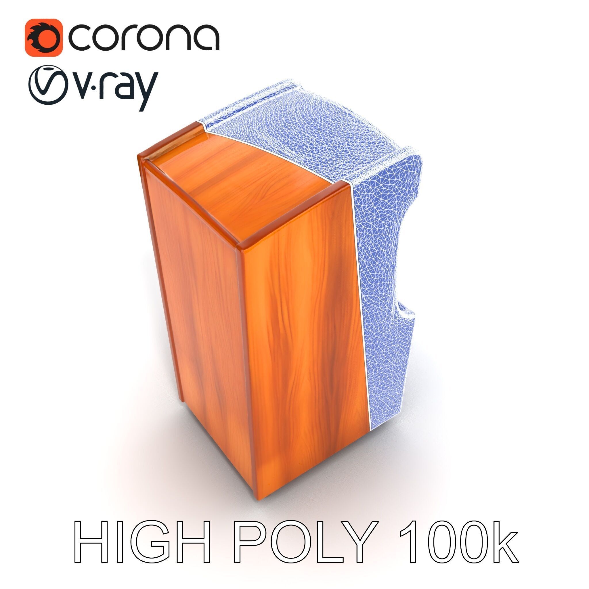 Vibrant SkeeBall Machine Wooden Exterior model pack Low-poly 3D model_21