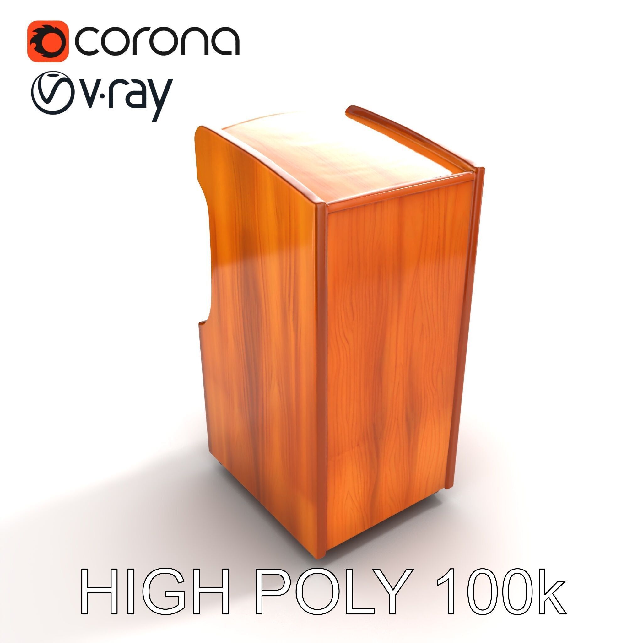 Vibrant SkeeBall Machine Wooden Exterior model pack Low-poly 3D model_12