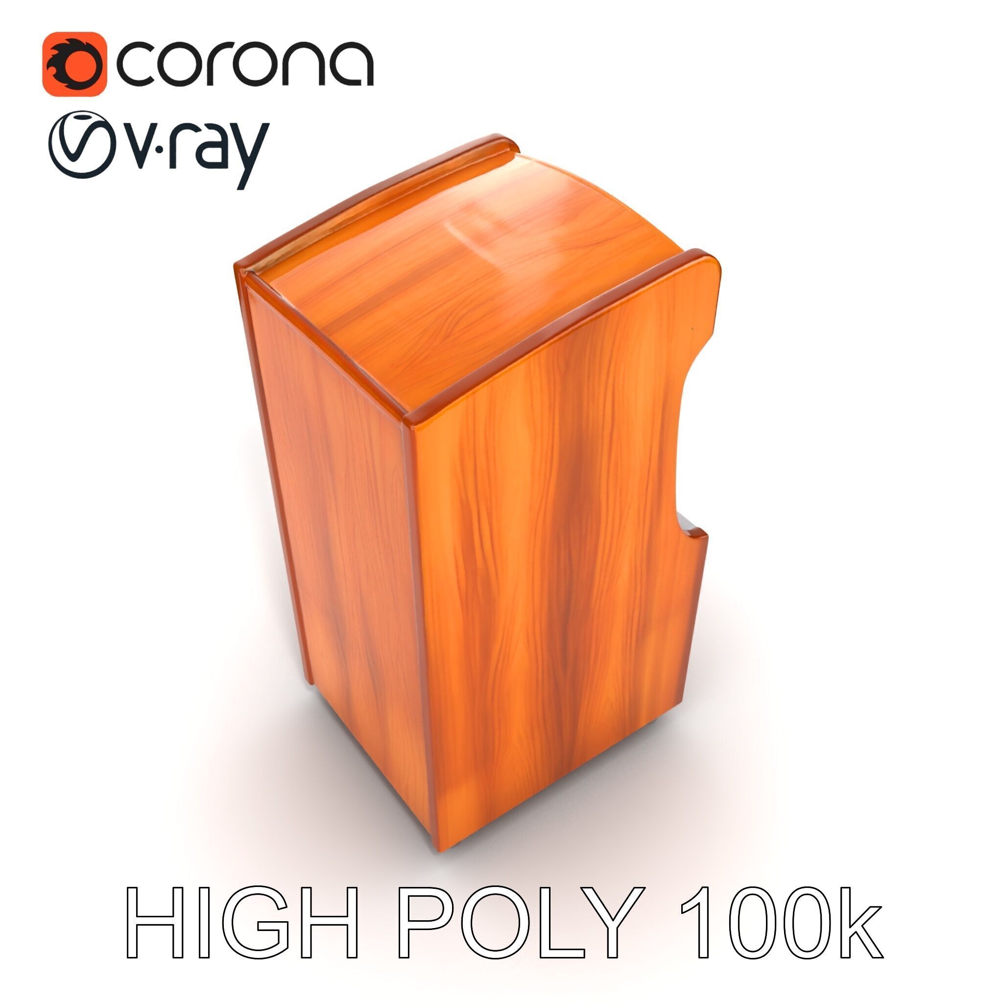 Vibrant SkeeBall Machine Wooden Exterior model pack Low-poly 3D model_24