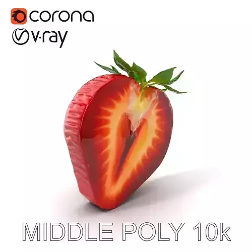 Strawberry Crosssection Realistic Detail Model Pack