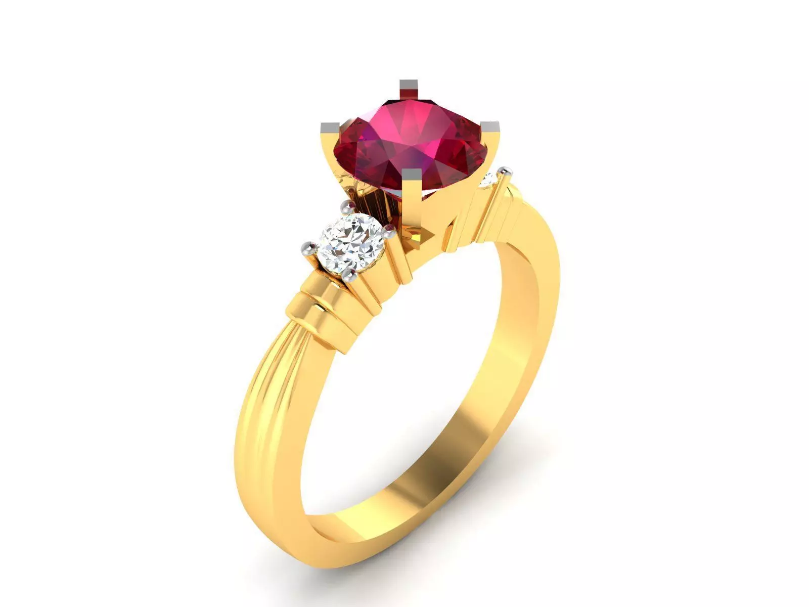 Women Ring Render 3dm STL OBJ FBX Details 3D print model_0