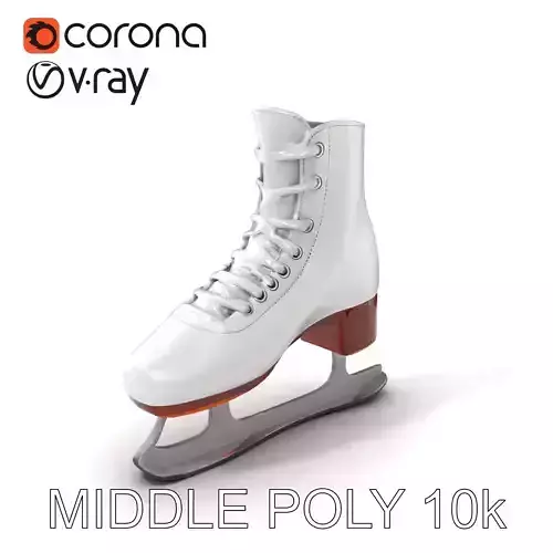 Elegant Female Ice Dance Skate model pack