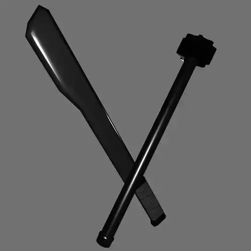 Machete and Pipe Mace