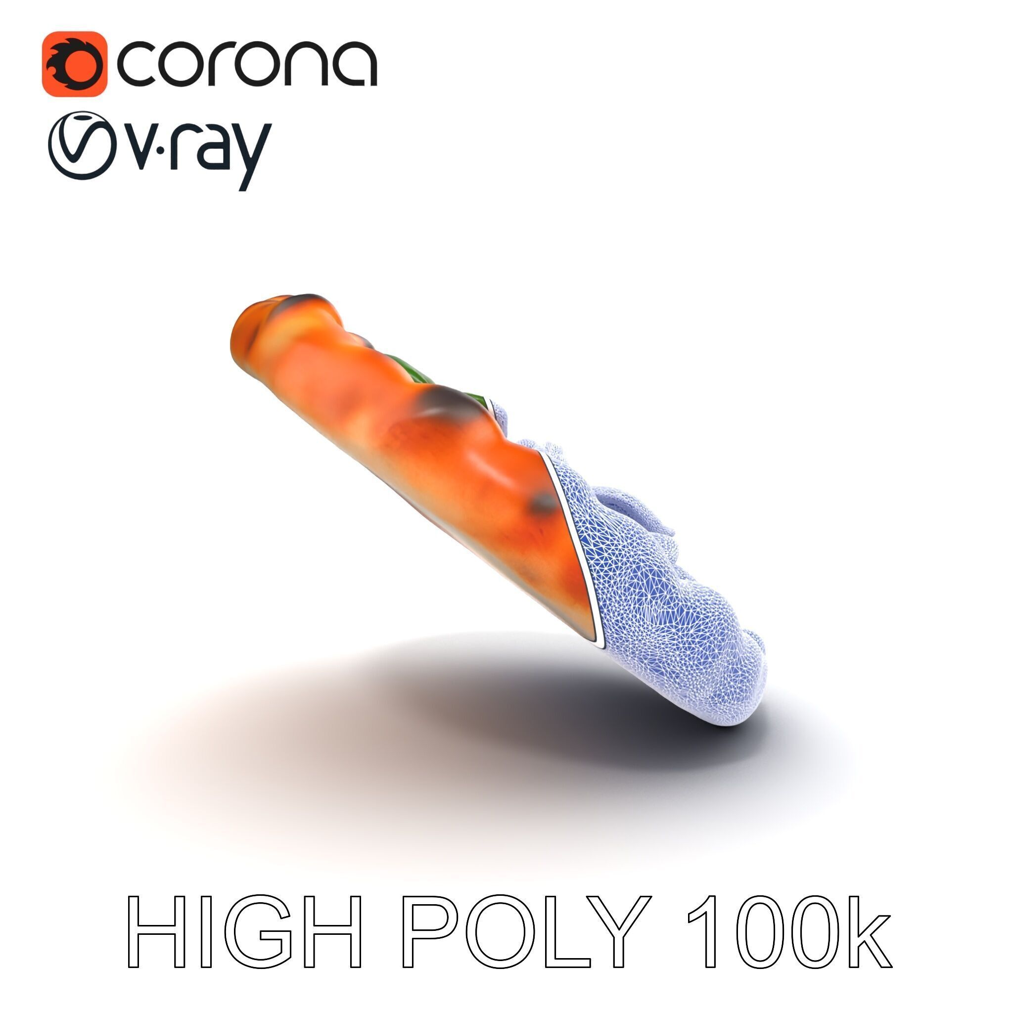 Neapolitan Pizza Sculpture model pack Low-poly 3D model_20