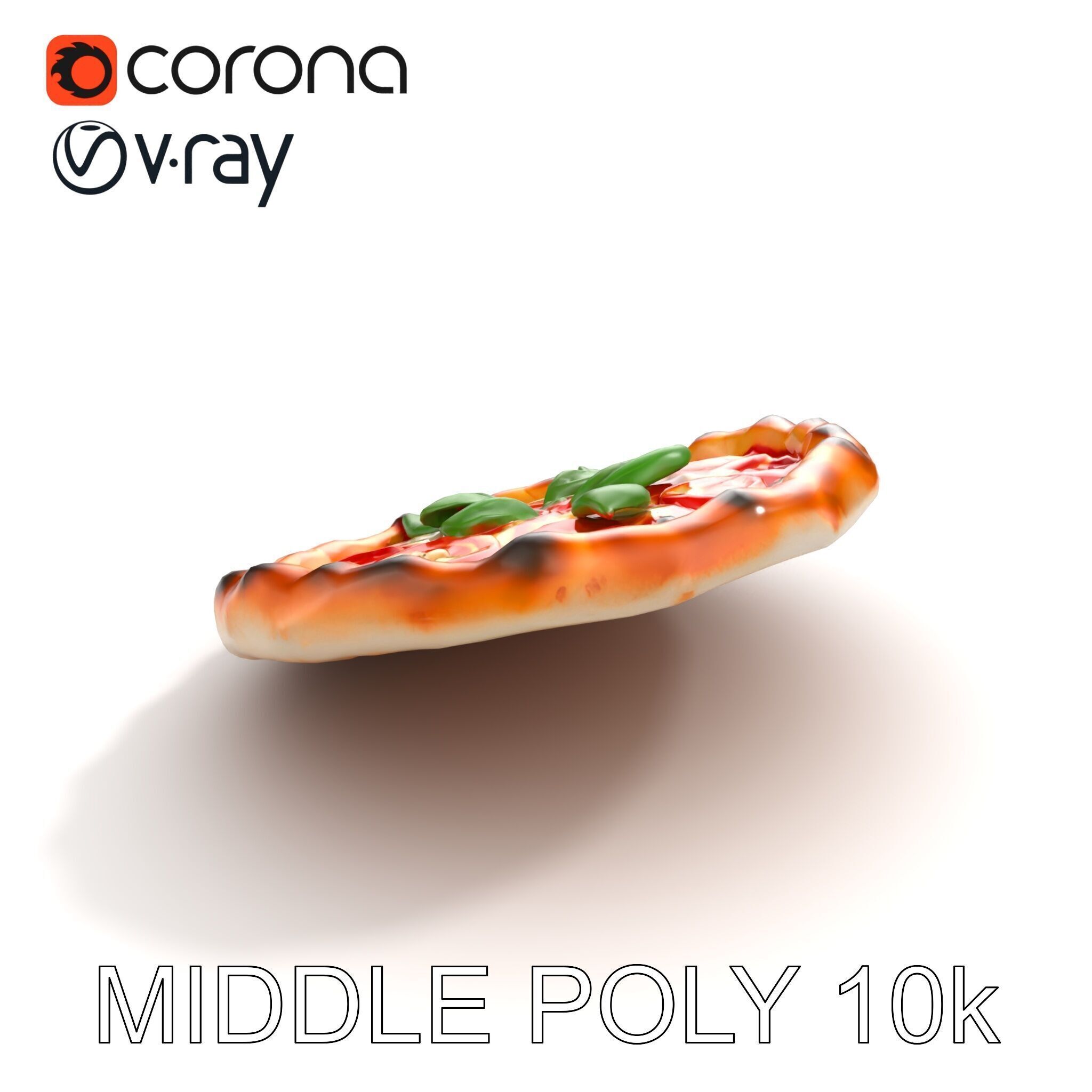 Neapolitan Pizza Sculpture model pack Low-poly 3D model_8