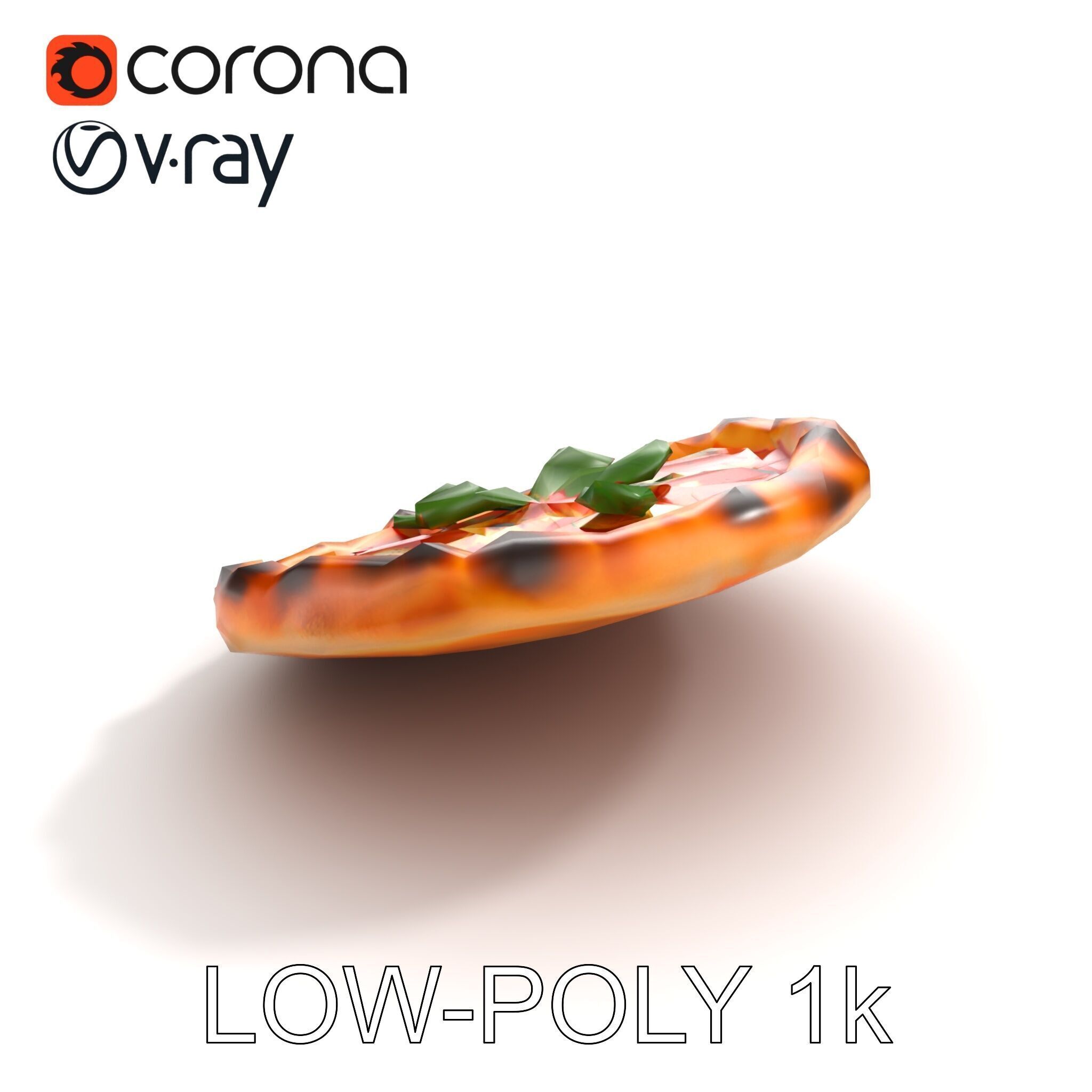 Neapolitan Pizza Sculpture model pack Low-poly 3D model_9