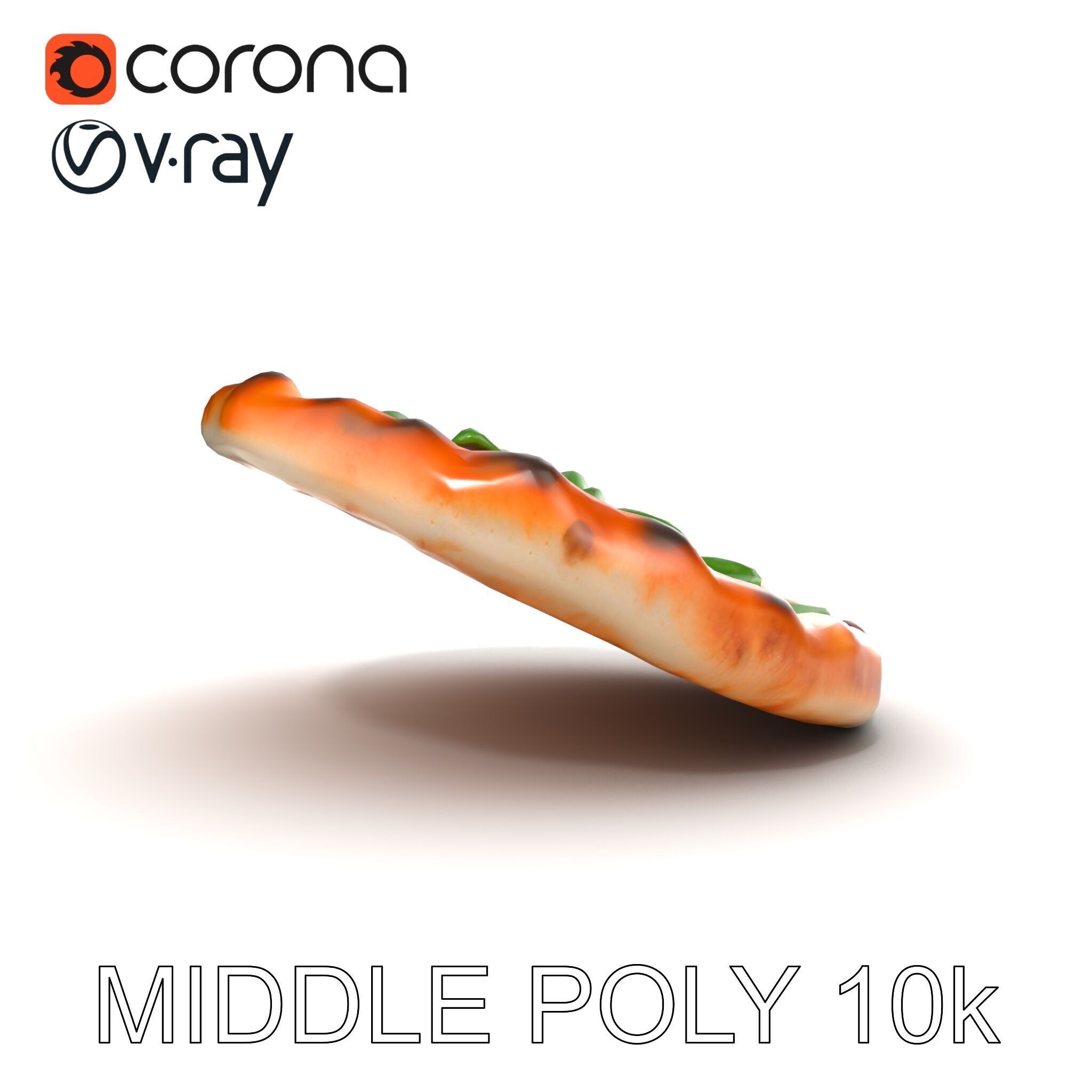 Neapolitan Pizza Sculpture model pack Low-poly 3D model_24