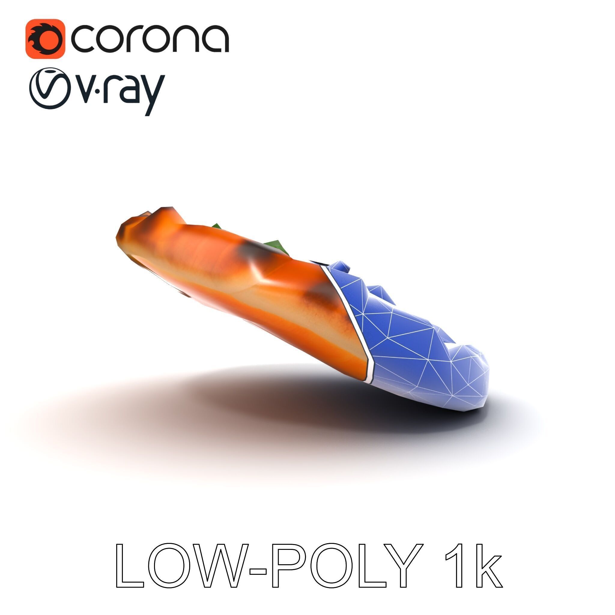 Neapolitan Pizza Sculpture model pack Low-poly 3D model_17