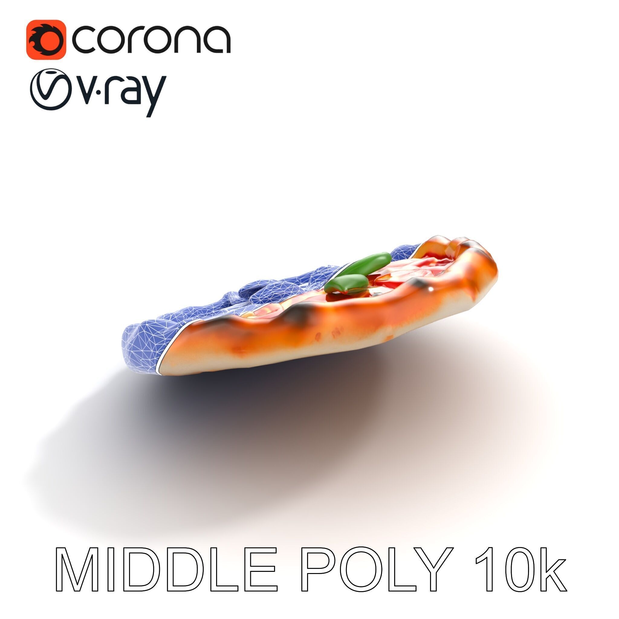 Neapolitan Pizza Sculpture model pack Low-poly 3D model_11