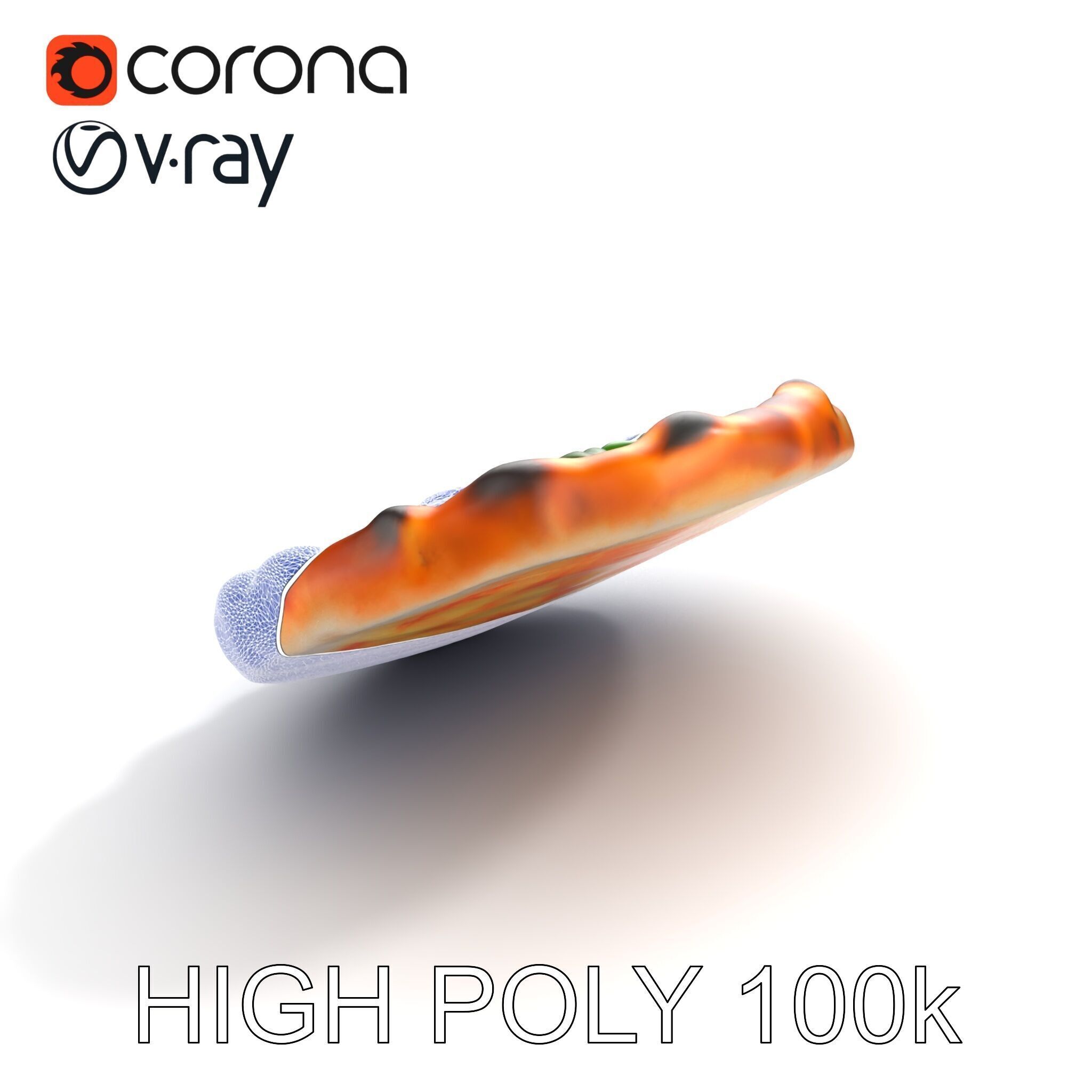 Neapolitan Pizza Sculpture model pack Low-poly 3D model_19