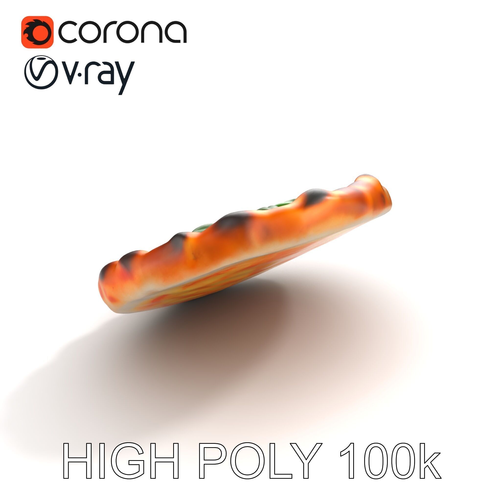 Neapolitan Pizza Sculpture model pack Low-poly 3D model_16