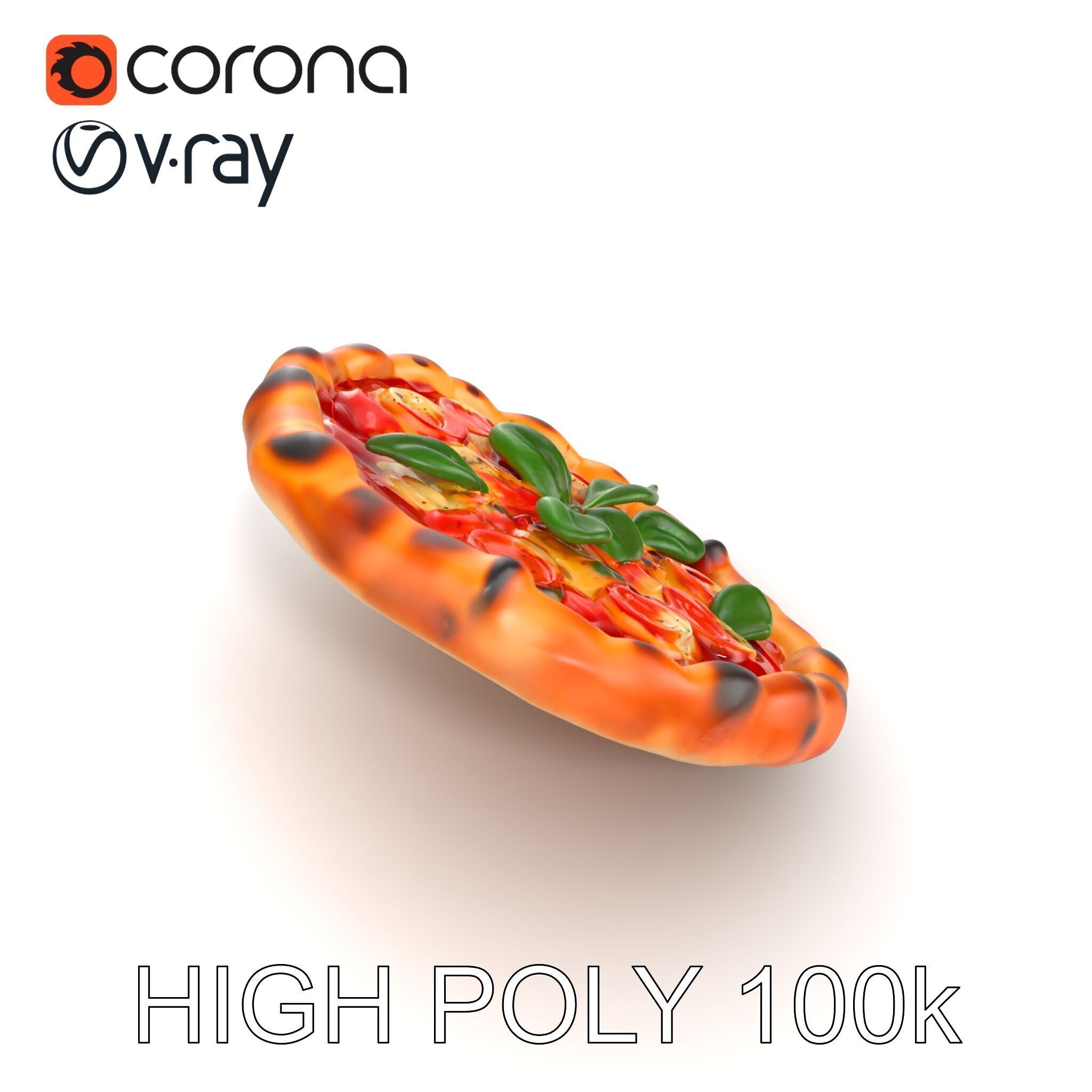 Neapolitan Pizza Sculpture model pack Low-poly 3D model_13