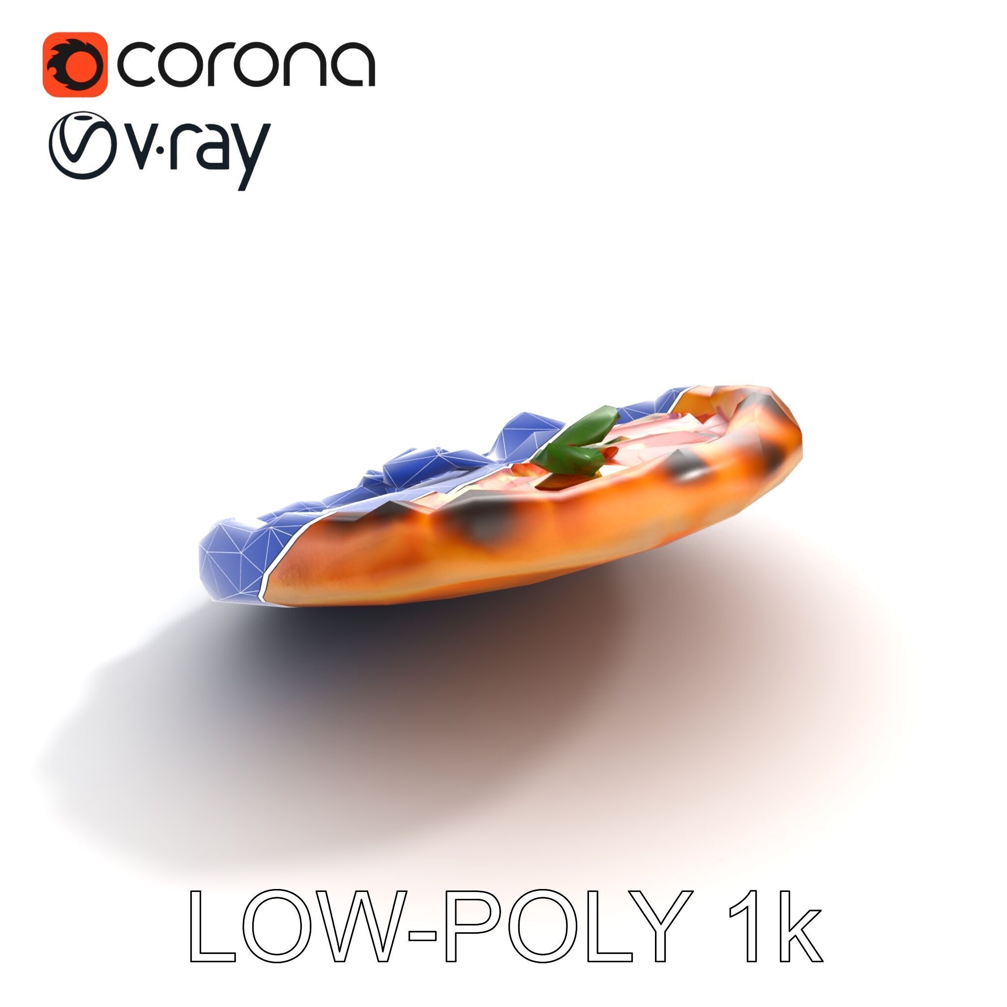 Neapolitan Pizza Sculpture model pack Low-poly 3D model_23