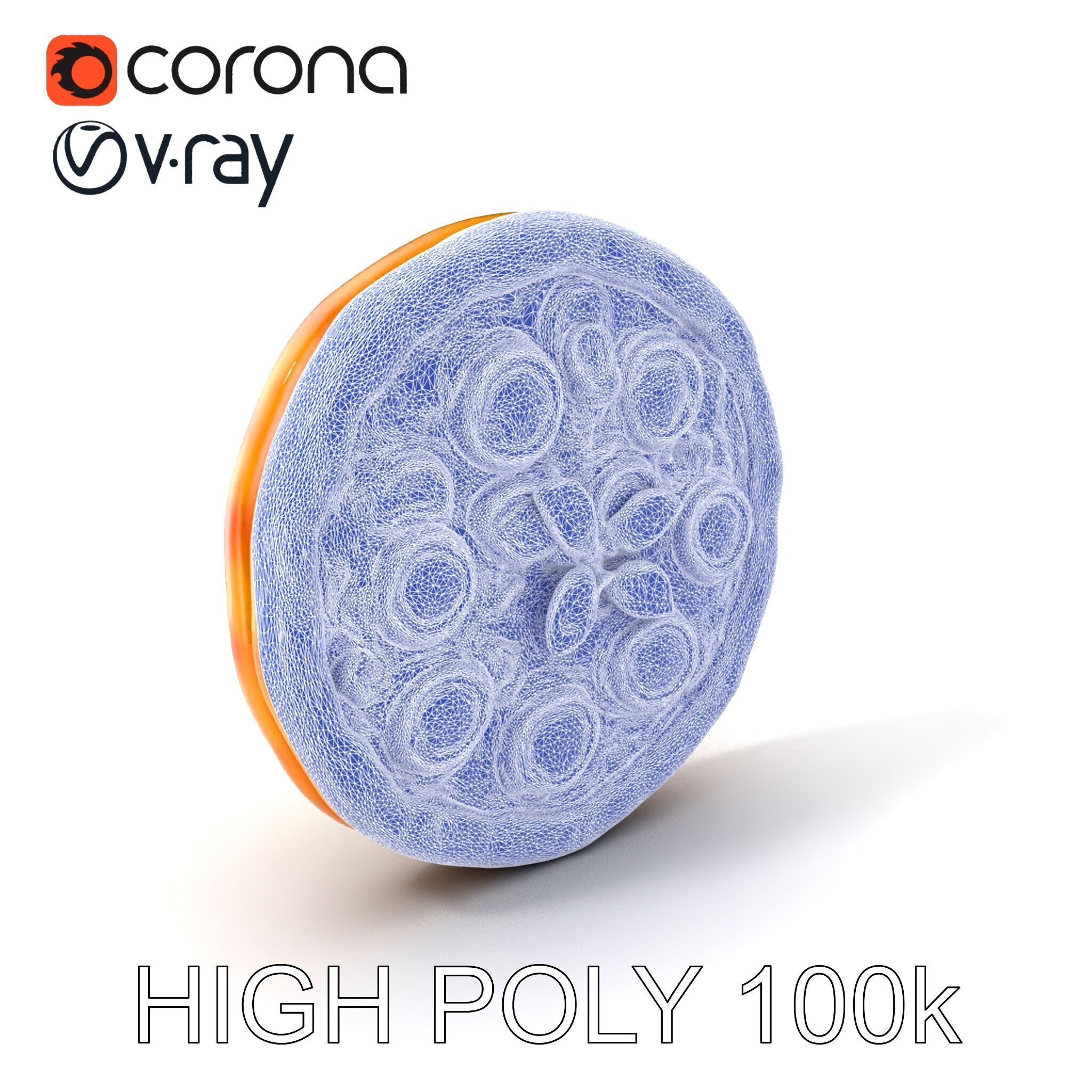 Margherita Pizza Delicious Render model pack Low-poly 3D model_10