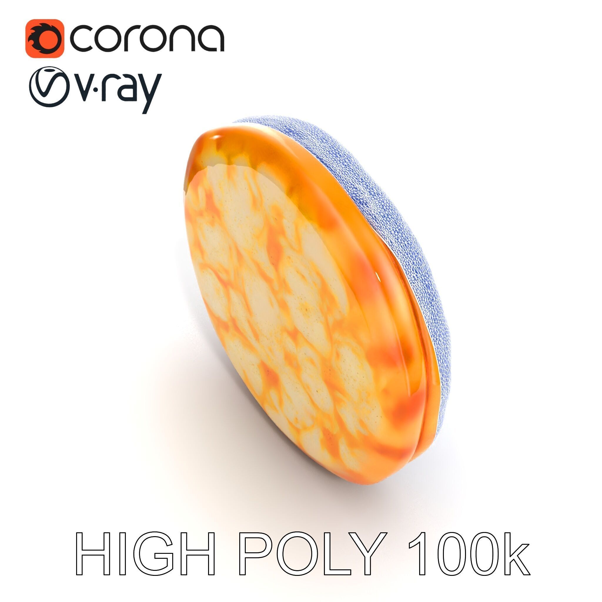 Margherita Pizza Delicious Render model pack Low-poly 3D model_27