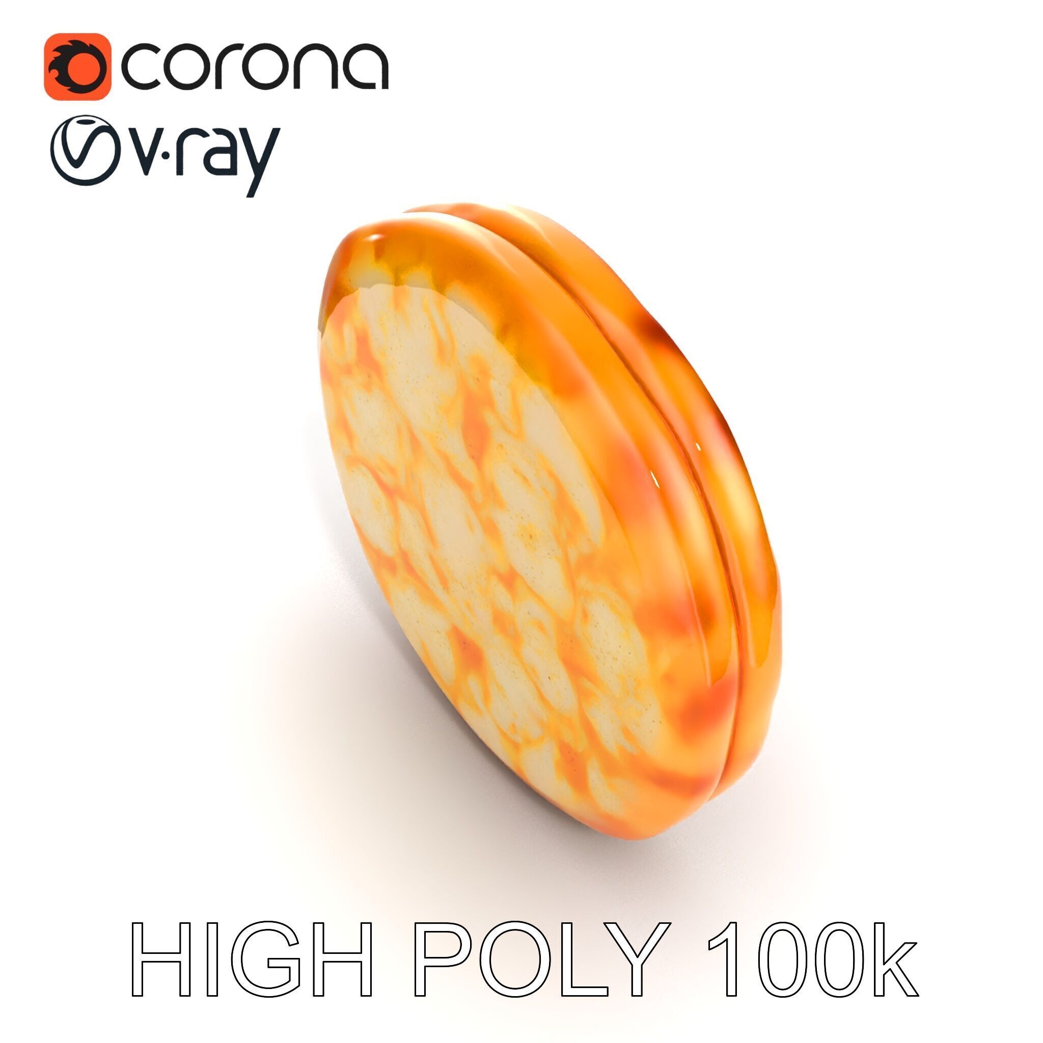 Margherita Pizza Delicious Render model pack Low-poly 3D model_18