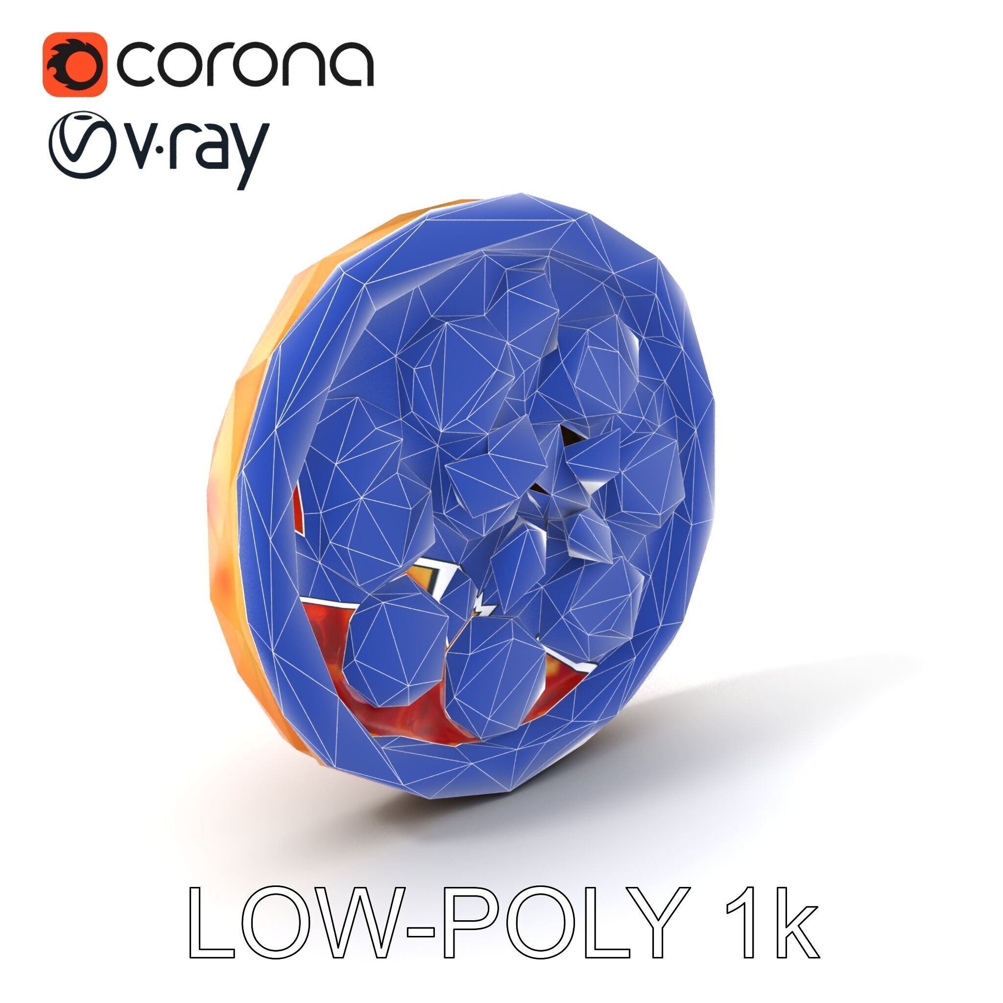 Margherita Pizza Delicious Render model pack Low-poly 3D model_7