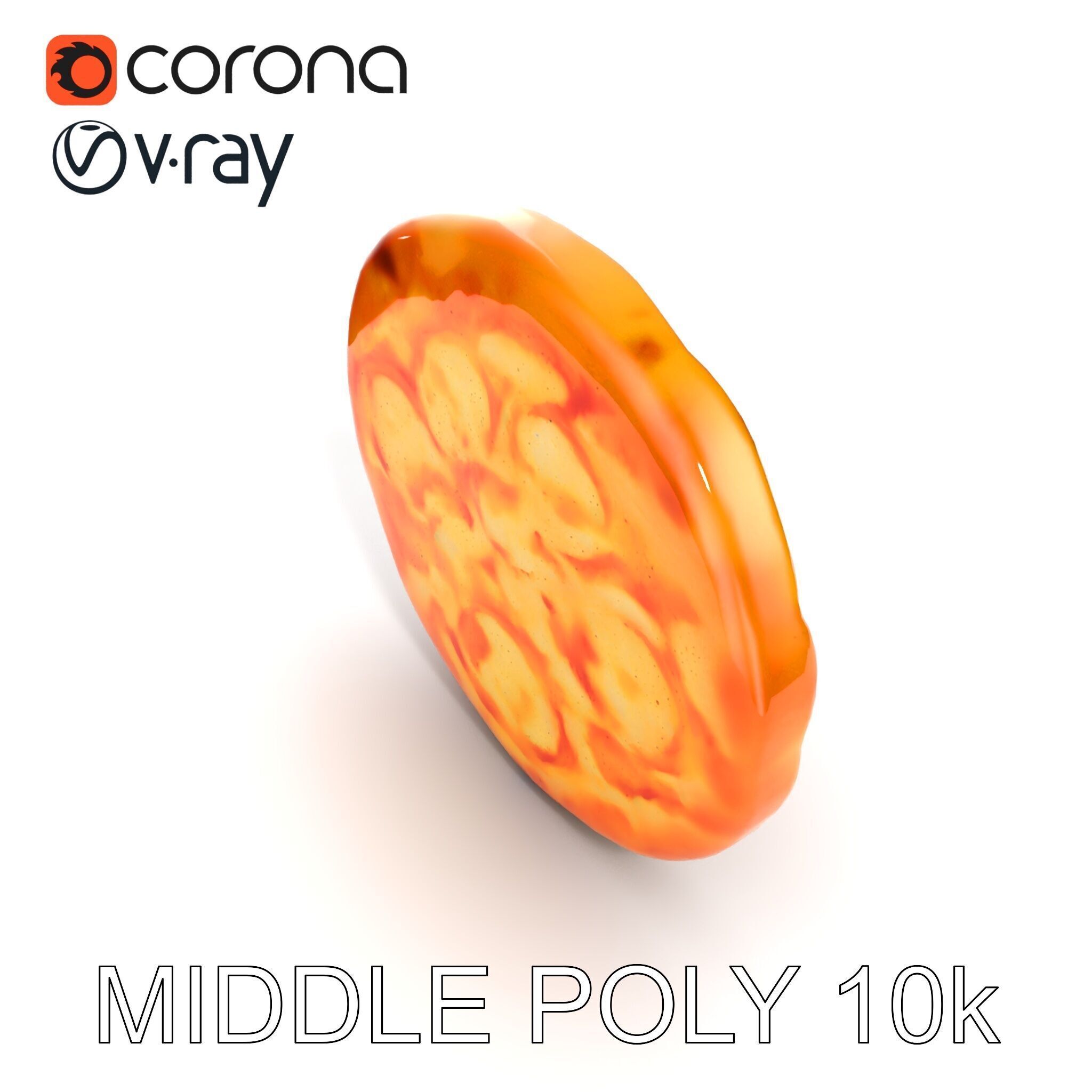 Margherita Pizza Delicious Render model pack Low-poly 3D model_12