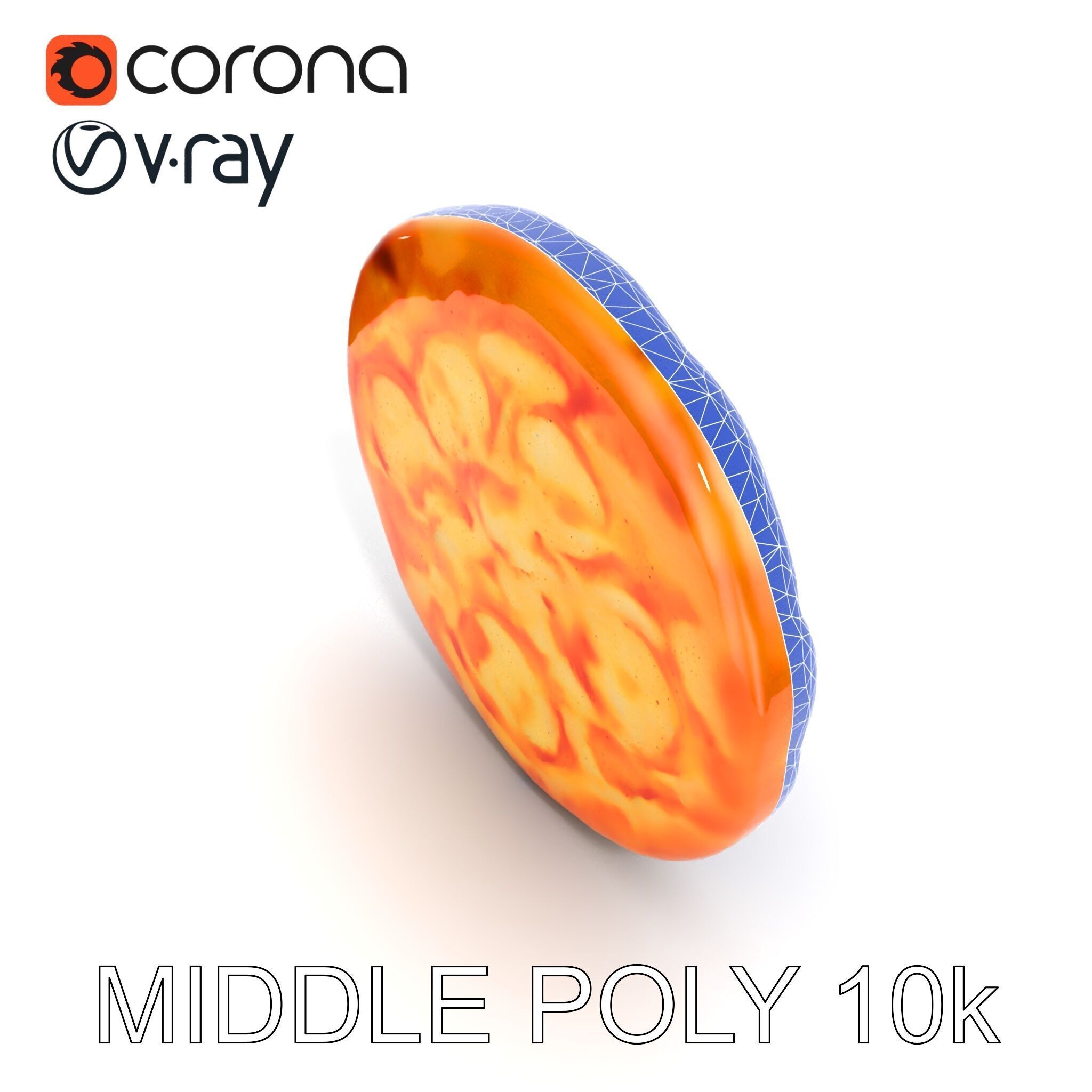 Margherita Pizza Delicious Render model pack Low-poly 3D model_20