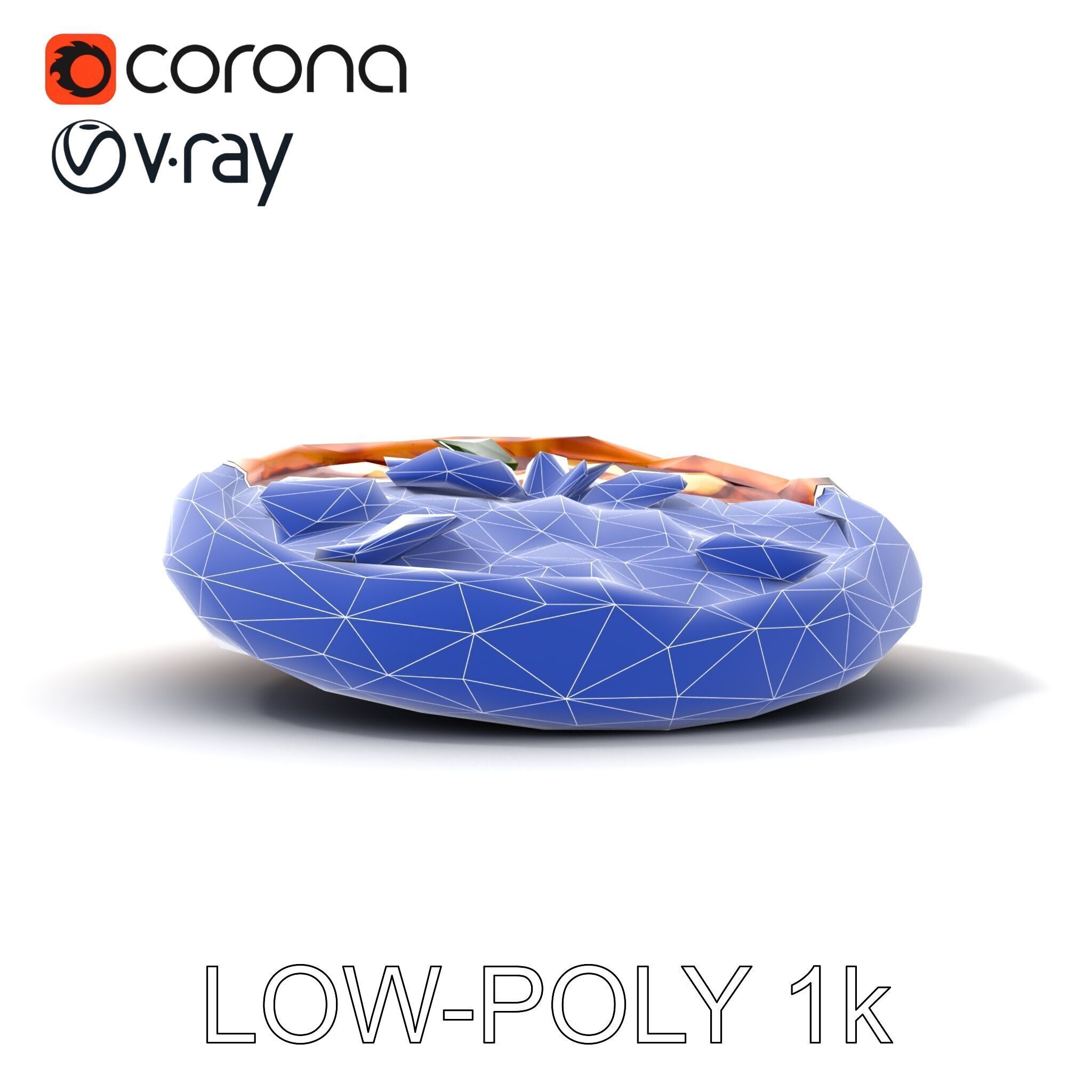 Margherita Pizza Model Pack  Authentic and Appetizing Low-poly 3D model_23