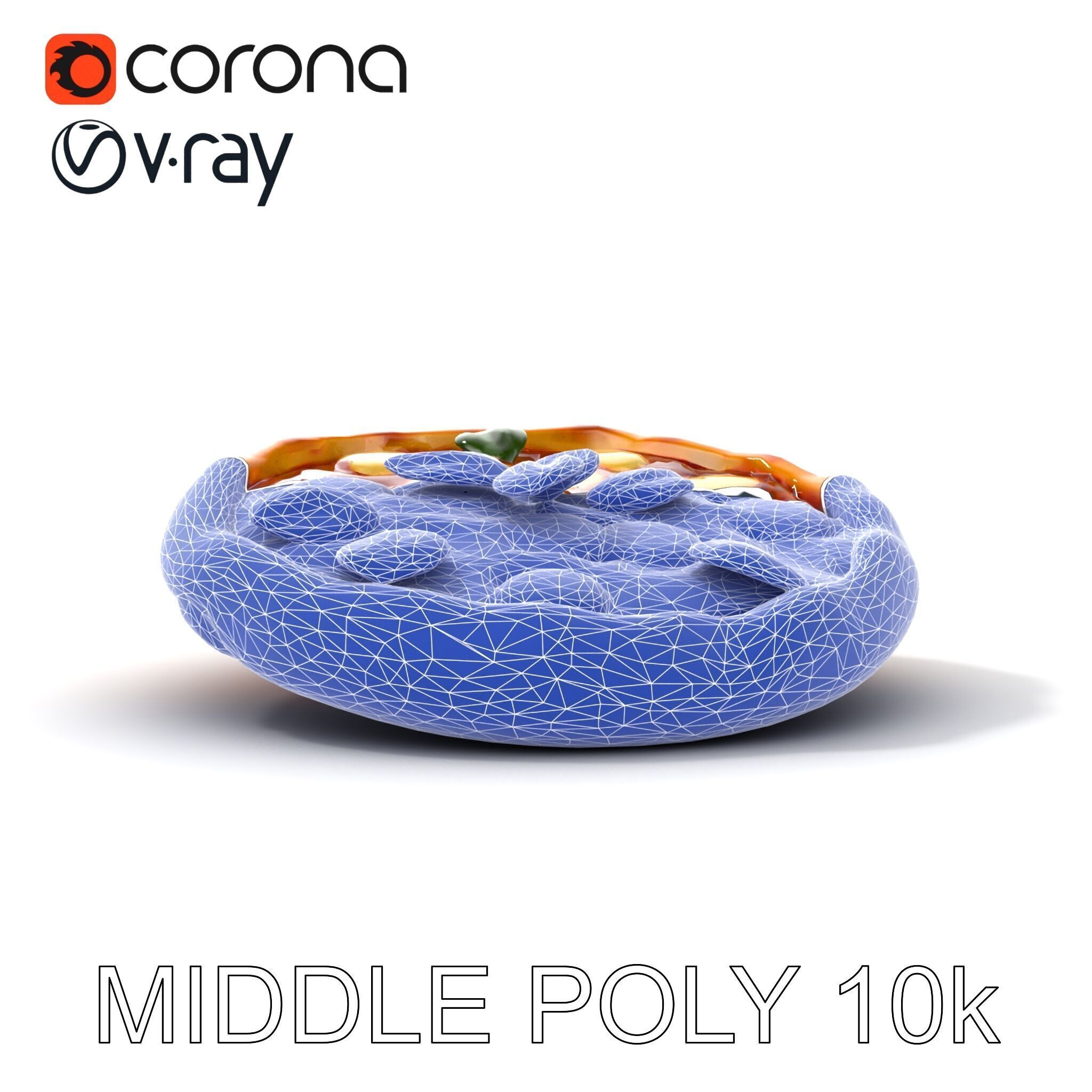 Margherita Pizza Model Pack  Authentic and Appetizing Low-poly 3D model_27