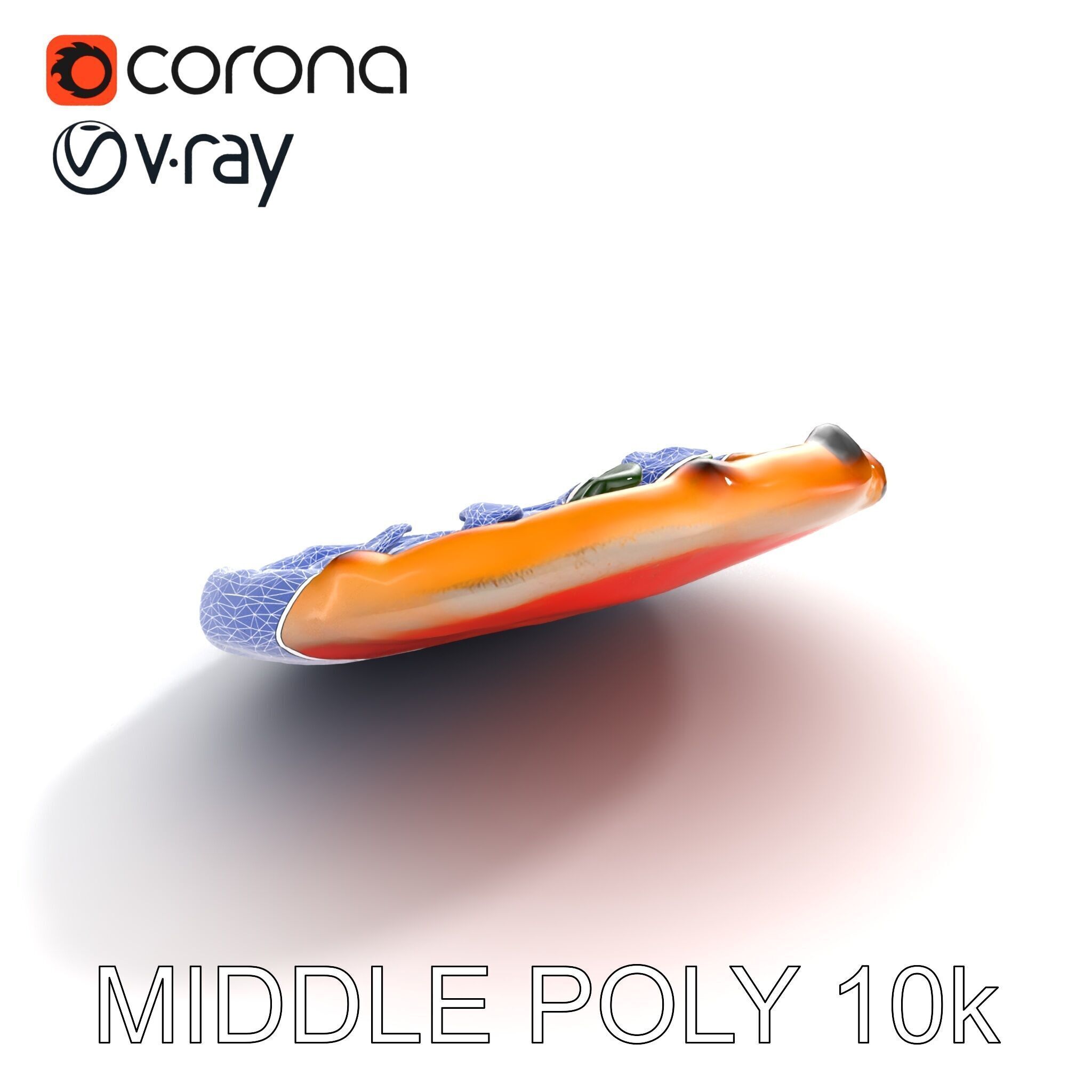 Traditional Neapolitan Pizza D model pack Low-poly 3D model_11