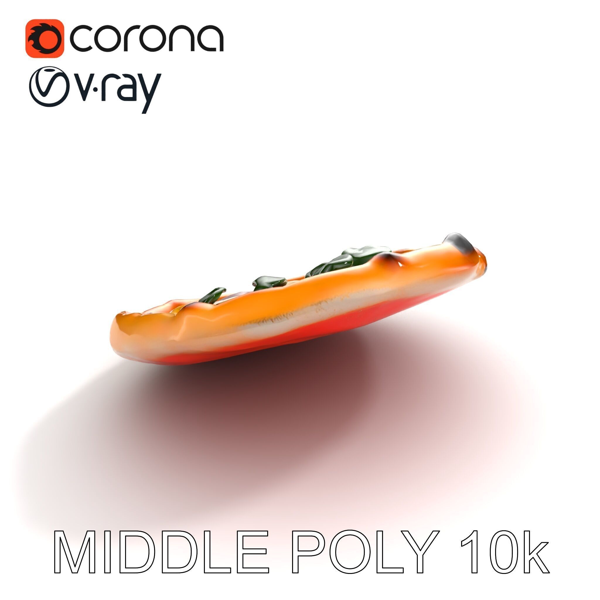 Traditional Neapolitan Pizza D model pack Low-poly 3D model_8