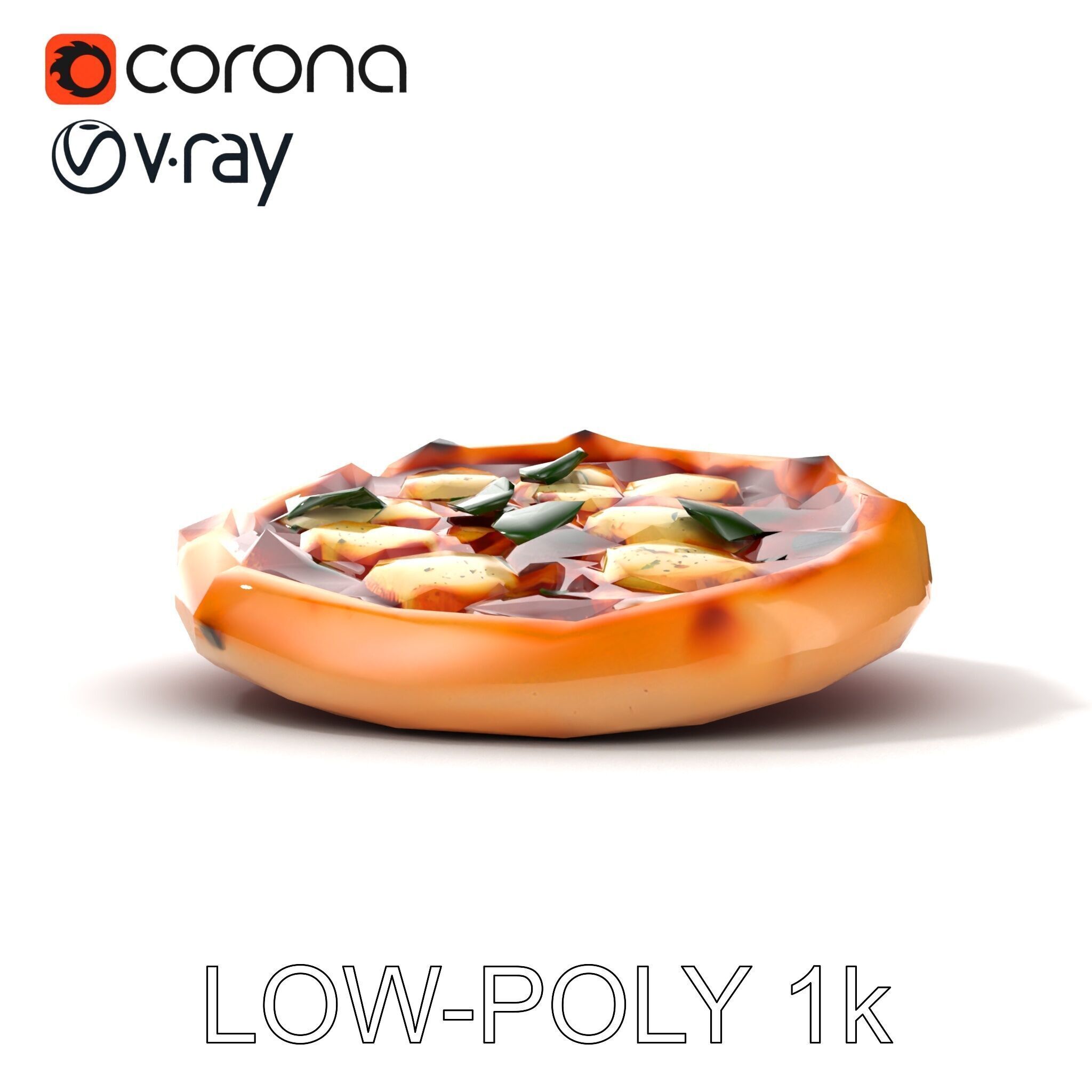 Traditional Neapolitan Pizza D model pack Low-poly 3D model_28